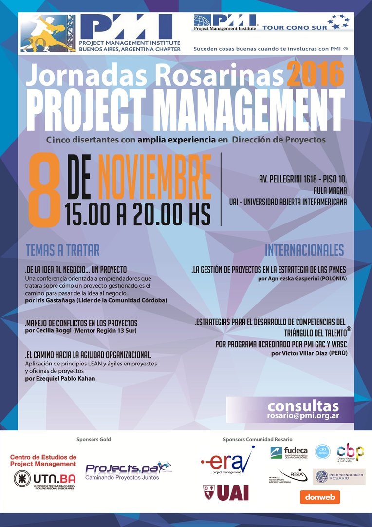 Jornadas Rosarinas de Dirección de Proyectos