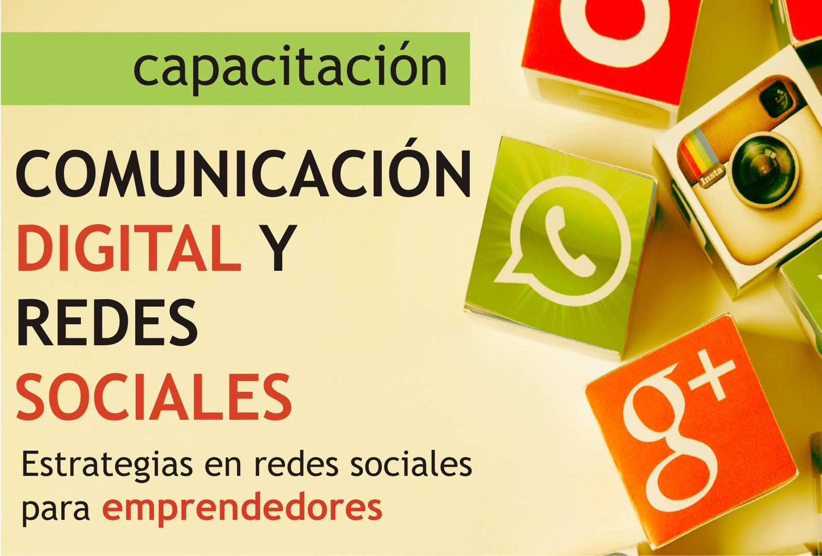 INSCRIPCIÓN ABIERTA A CAPACITACIÓN SOBRE COMUNICACIÓN DIGITAL Y REDES SOCIALES