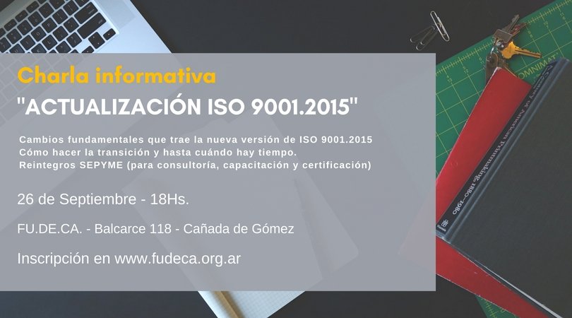 CHARLA ACTUALIZACIÓN ISO 9001.2015