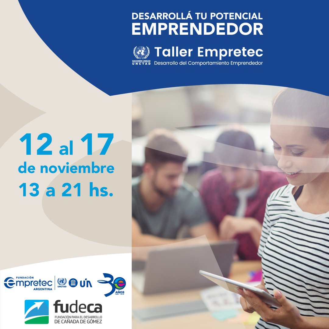 TALLER EMPRETEC: DESARROLLO DEL COMPORTAMIENTO EMPRENDEDOR