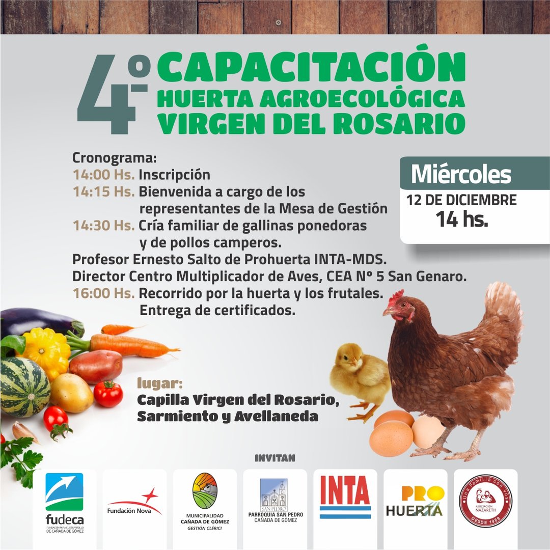 4TA. CAPACITACIÓN 2018 HUERTA AGROECOLÓGICA VIRGEN DEL ROSARIO