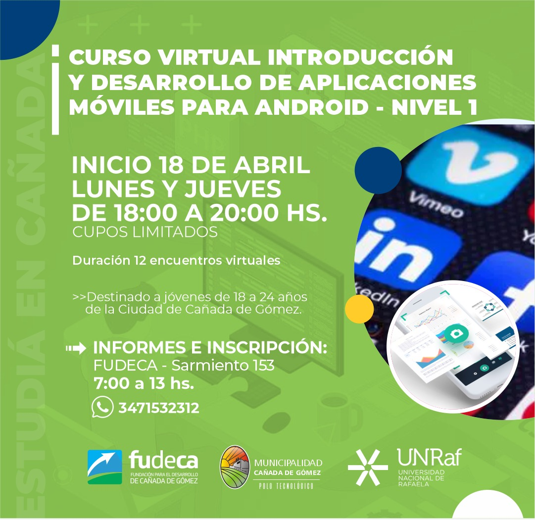 CURSO INTRODUCCIÓN Y DESARROLLO DE APP MÓVILES PARA ANDROID â€" NIVEL I