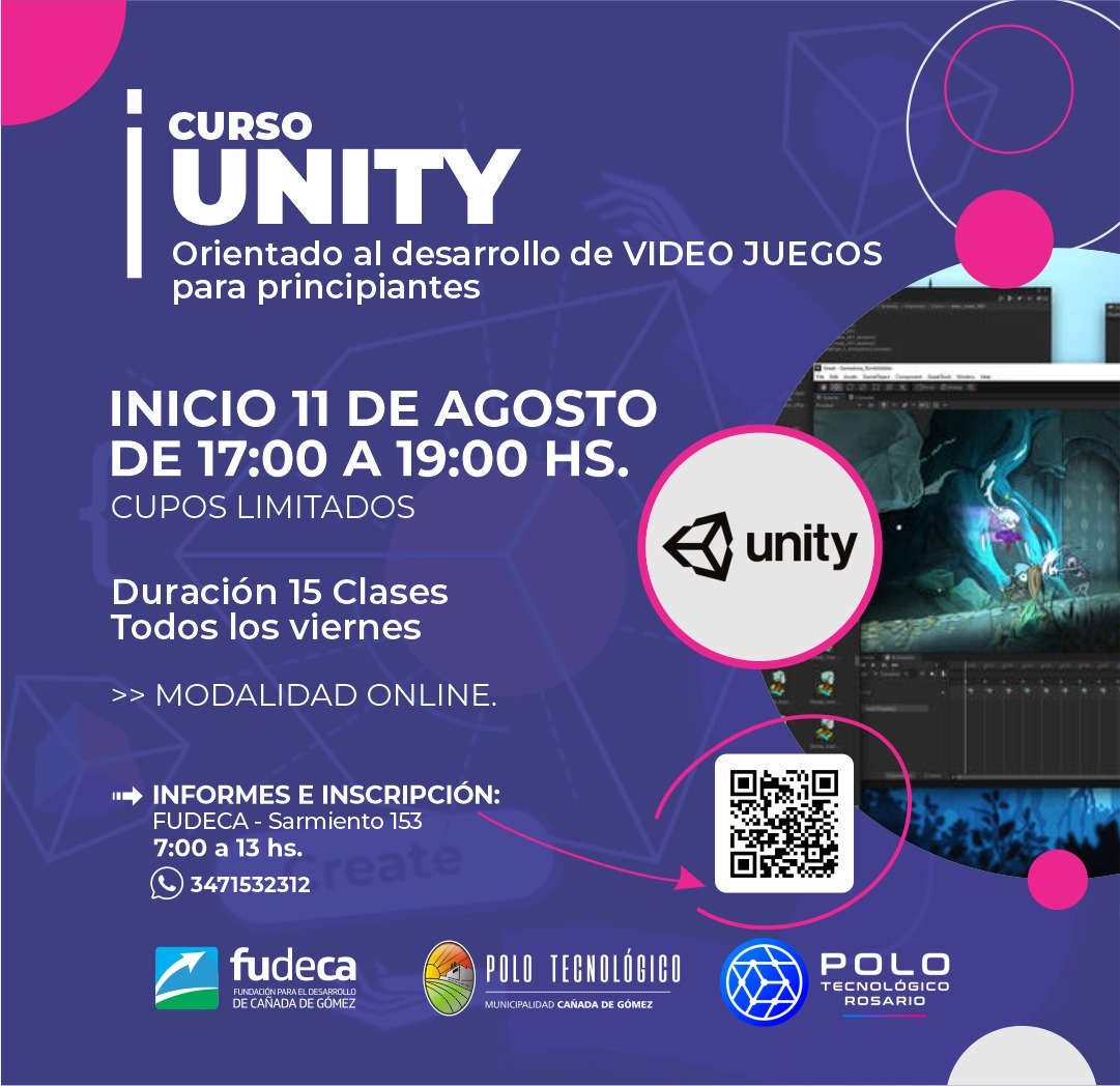 INSCRIPCIÖN ABIERTA CURSO UNITY