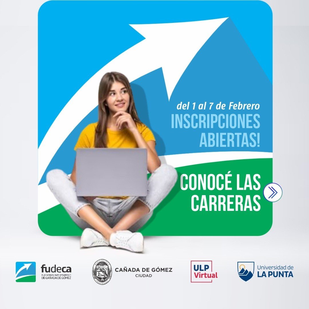 HASTA EL 7 DE FEBRERO INSCRIPCIONES ABIERTAS A CARRERAS